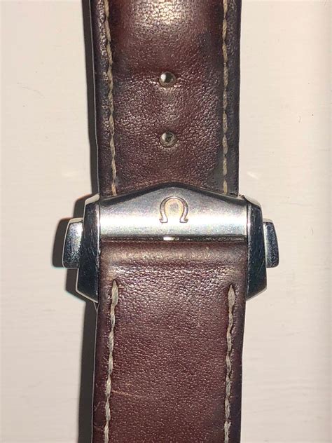 omega leather watch strap 21mm